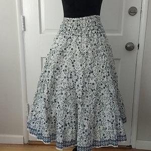 Max Studio Floral Midi Skirt